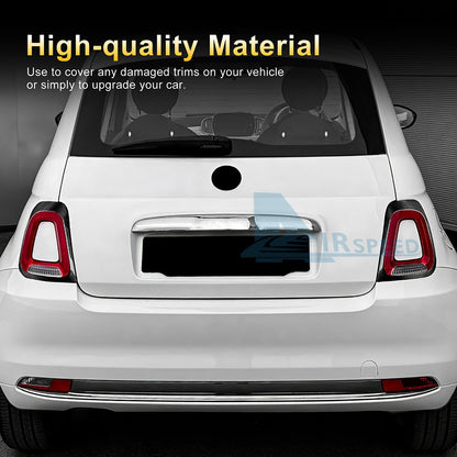 Real Hard Carbon Fiber Rear Tail Light Frame Cover For Fiat 500 Abarth 595 17-23 - detail view 5