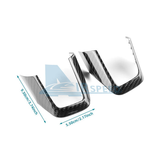 Car Steering Wheel Button Panel Cover Black Carbon Fiber For Mini U25 2024-2026 - detail view