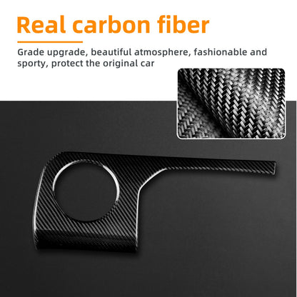 Black Carbon Fiber Driver's Air Outlet Panel Cover for Toyota GR Yaris 2025-2026 - detail view 5