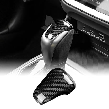 Center Gear Shift Knob Cover Black Carbon Fiber For Subaru Crosstrek 2023-2024 - product view