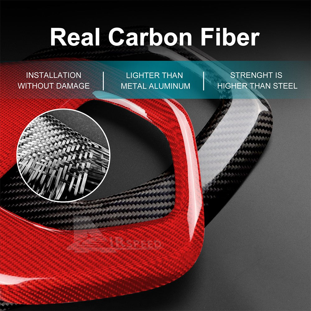 For Subaru BRZ Toyota GR86 2021-2023 Rear Audio Frame Cover HARD Carbon Fiber - detail view 4
