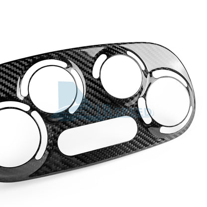 For FIAT 500 08-24 Abarth 595 695 12-24 Car Center AC Frame Cover Carbon Fiber - detail view 9