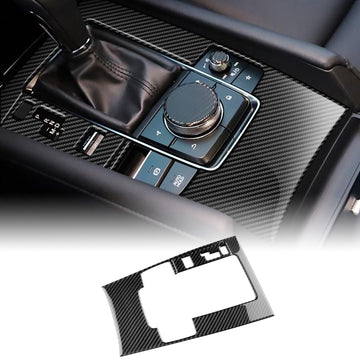 For Mazda 3 Axela 2019-2025 Carbon Fiber Center Console Gear Shift Panel Sticker