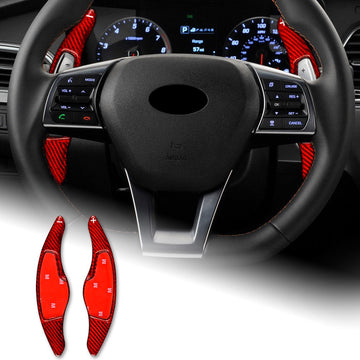 Red Steering Wheel Paddle Shifter Extension For Hyundai Sonata VII (LF) 2014-19