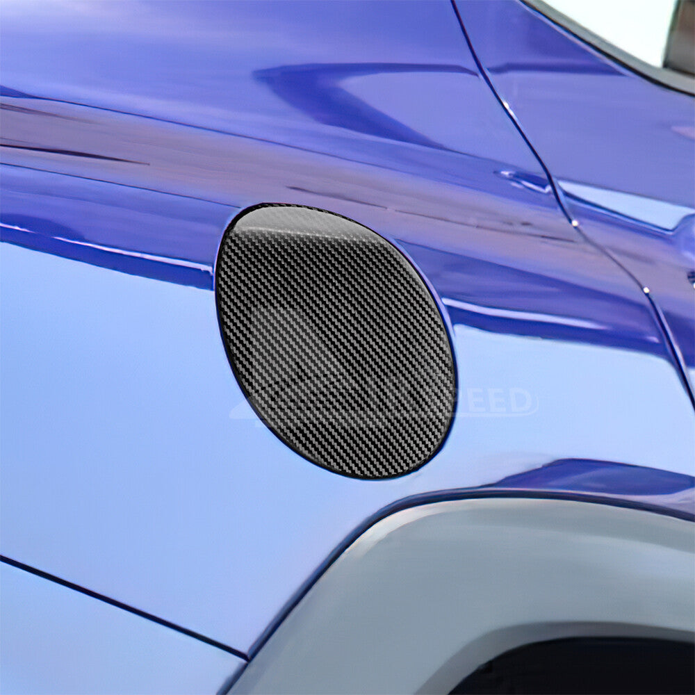 REAL HARD Carbon Fiber Fuel Gas Tank Cap Panel Cover For Subaru WRX 2022-2025 - detail view 4