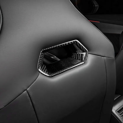 For SEAT Born Ateca Leon 21-2025 Car Seat Frame Interior Trim Cover Carbon Fiber - detail view 7