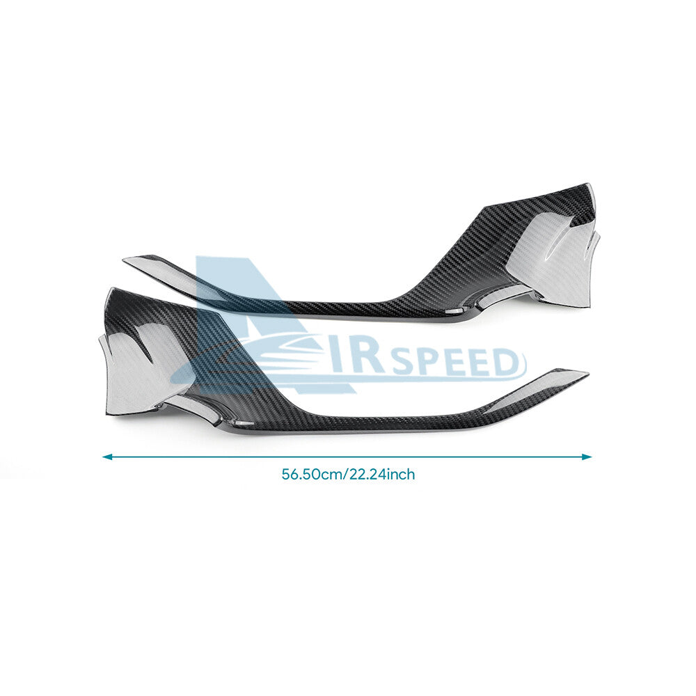 For Subaru WRX 2022-2026 REAL HARD Carbon Fiber Front Door Panel Cover Sticker - detail view