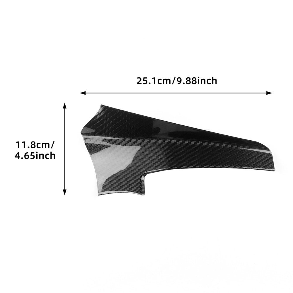 Carbon Fiber Car Dashboard Lower Right Cover for FIAT 500 Abarth 595 2016-2024 - detail view