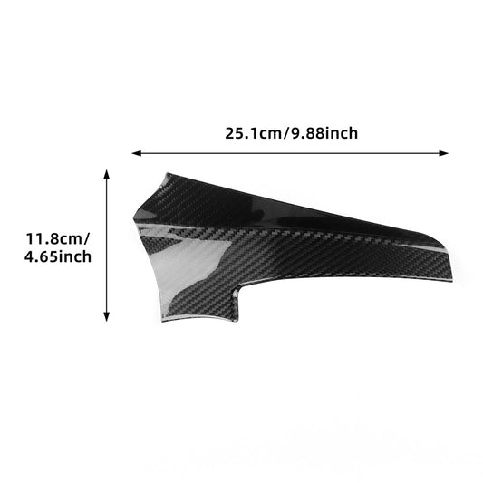 Carbon Fiber Car Dashboard Lower Right Cover for FIAT 500 Abarth 595 2016-2024 - detail view