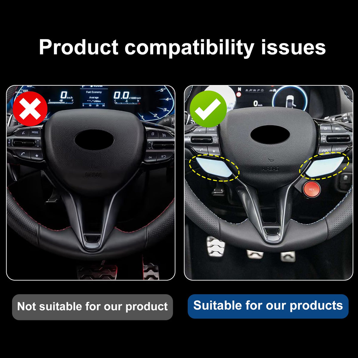 For Hyundai i20 2021-2026 Car Steering Wheel Button Stickers Trim Carbon Fiber
