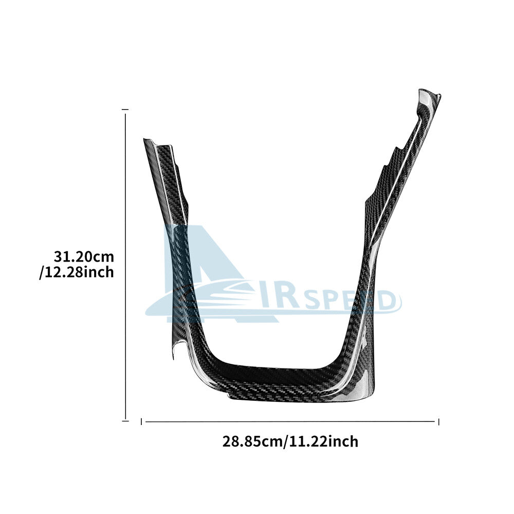 REAL HARD Carbon Fiber Shift Gear Console Panel Cover For Subaru BRZ GR86 21-25 - detail view 6