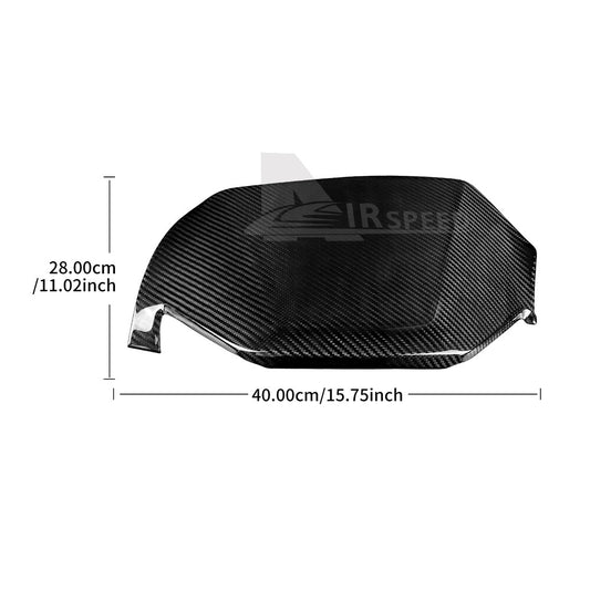 For Subaru Crosstrek 2023-2024 REAL HARD Carbon Fiber Speedometer Cluster Cover - detail view