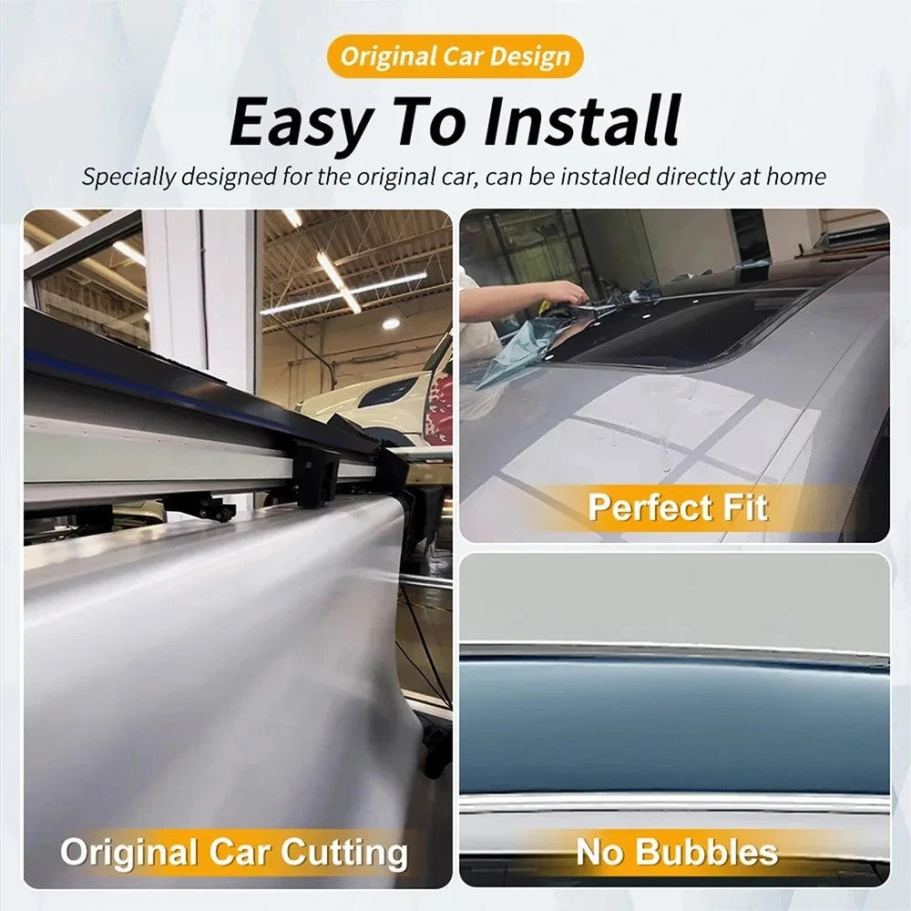 Pre-Cut Clear Self-Healing TPU Invisible Paint Protection Film Sunroof Guard - FREE GIFT