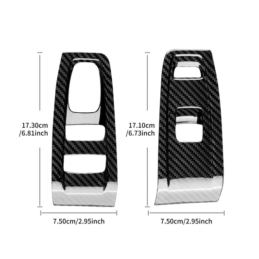 Door Window Lift Frame Cover HARD Carbon Fiber for Subaru BRZ GR86 2021-2023 - detail view