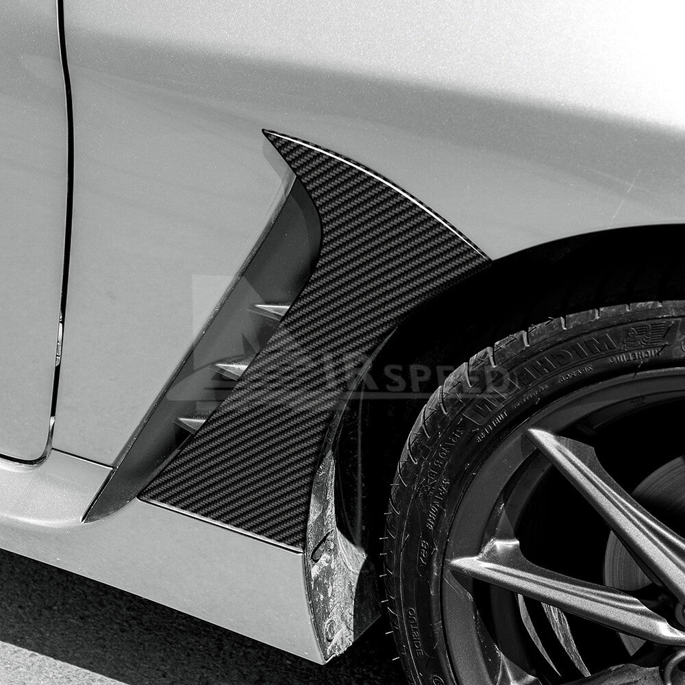 REAL HARD Carbon Fiber For Subaru BRZ GR86 21-2023 Black Car Side Fender Cover - detail view 5