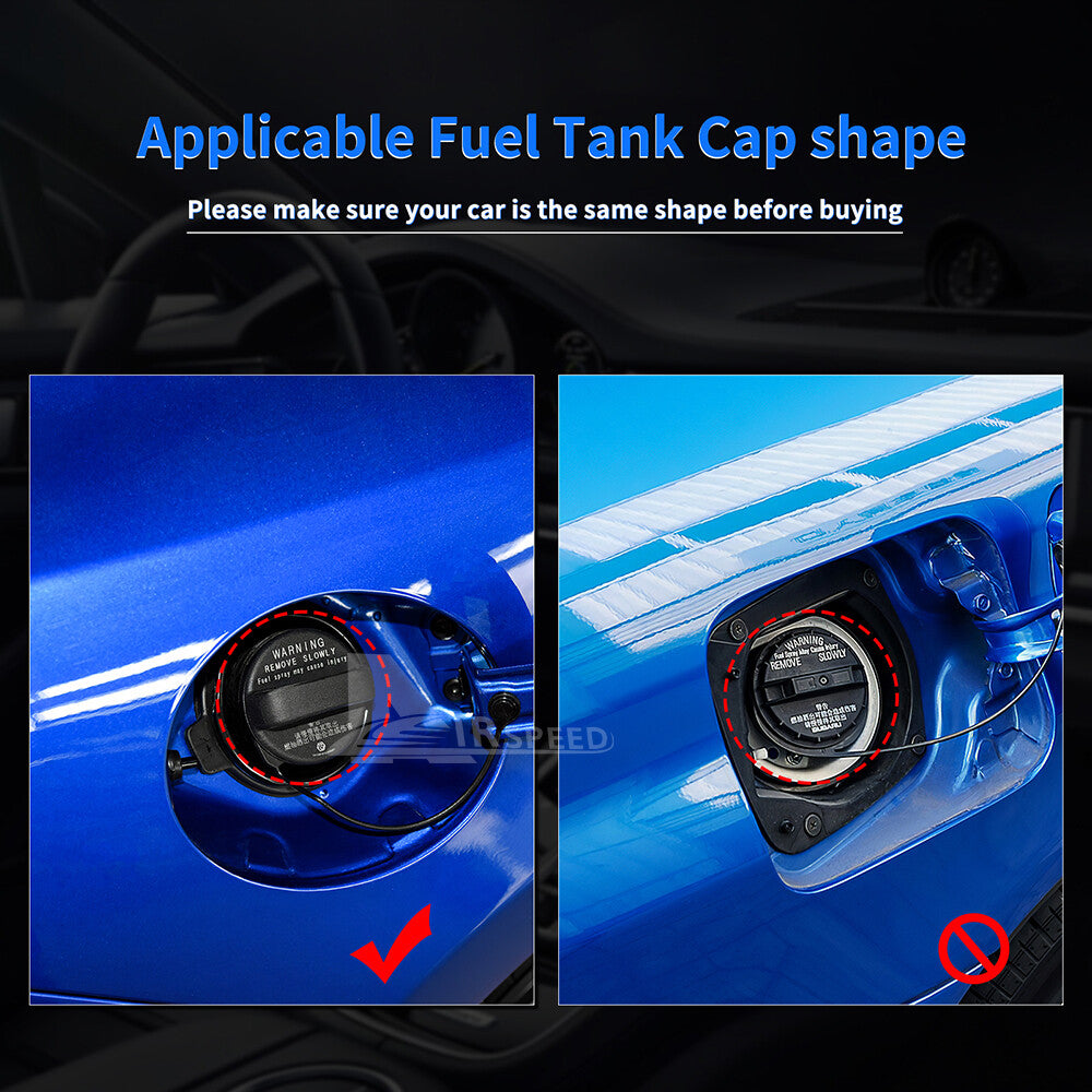 For Subaru WRX STI XV BRZ Outback Impreza Fuel Tank Gas Cover Carbon Fiber BLACK - detail view 4