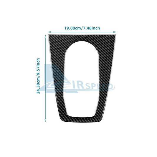 Carbon Fiber Car Center Water Cup Frame Sticker For Audi Q4 E-Tron 2021-2025（U.S. Stock）