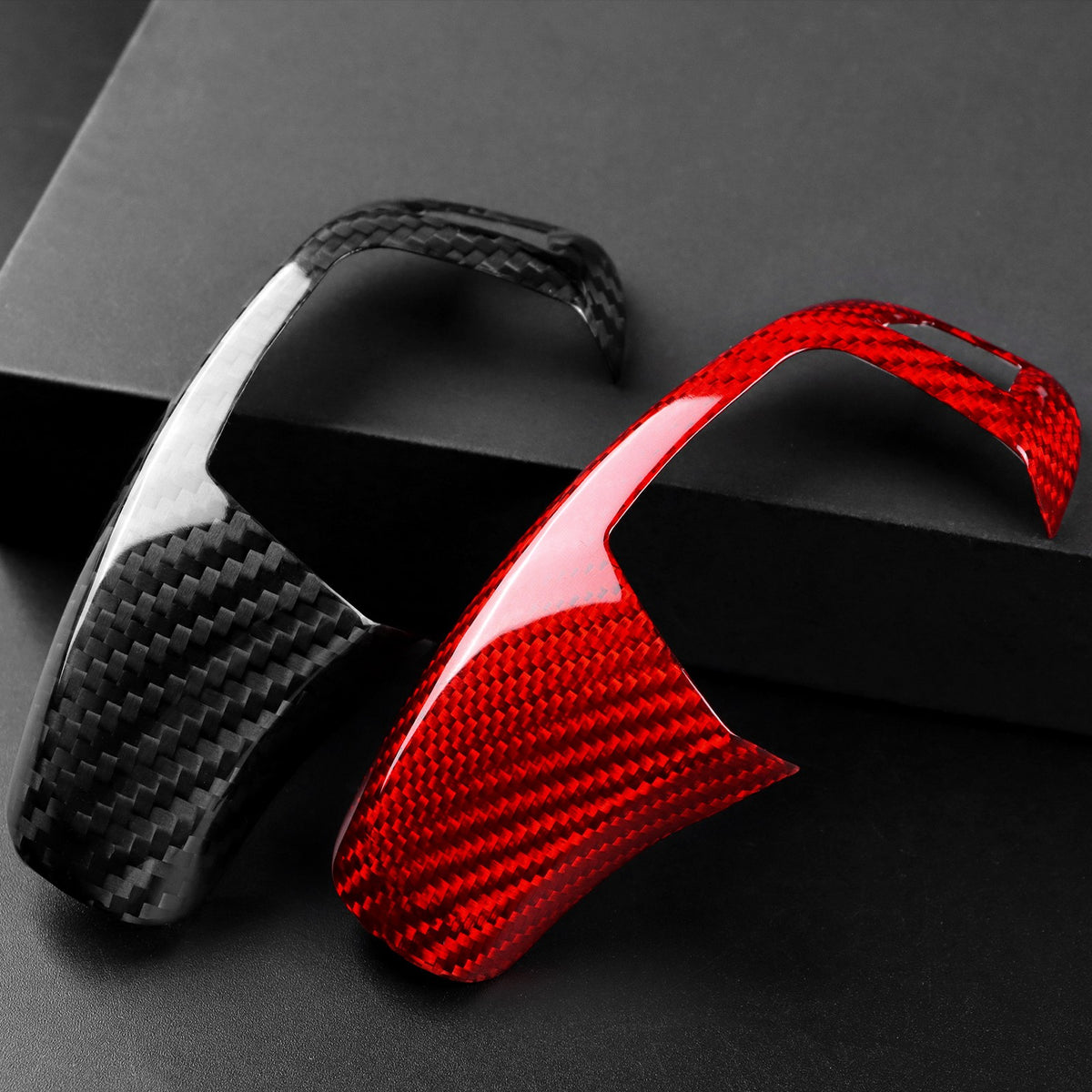 Real Carbon Fiber Gear Shift Knob Sticker for BMW F30, F32, F33, F34, F35 & F36 (2008-2019) - detail view 8