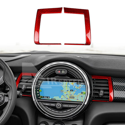For Mini F55 F56 F57 2014-2021 REAL HARD Carbon Fiber Air Vent Outlet Cover RED - product view