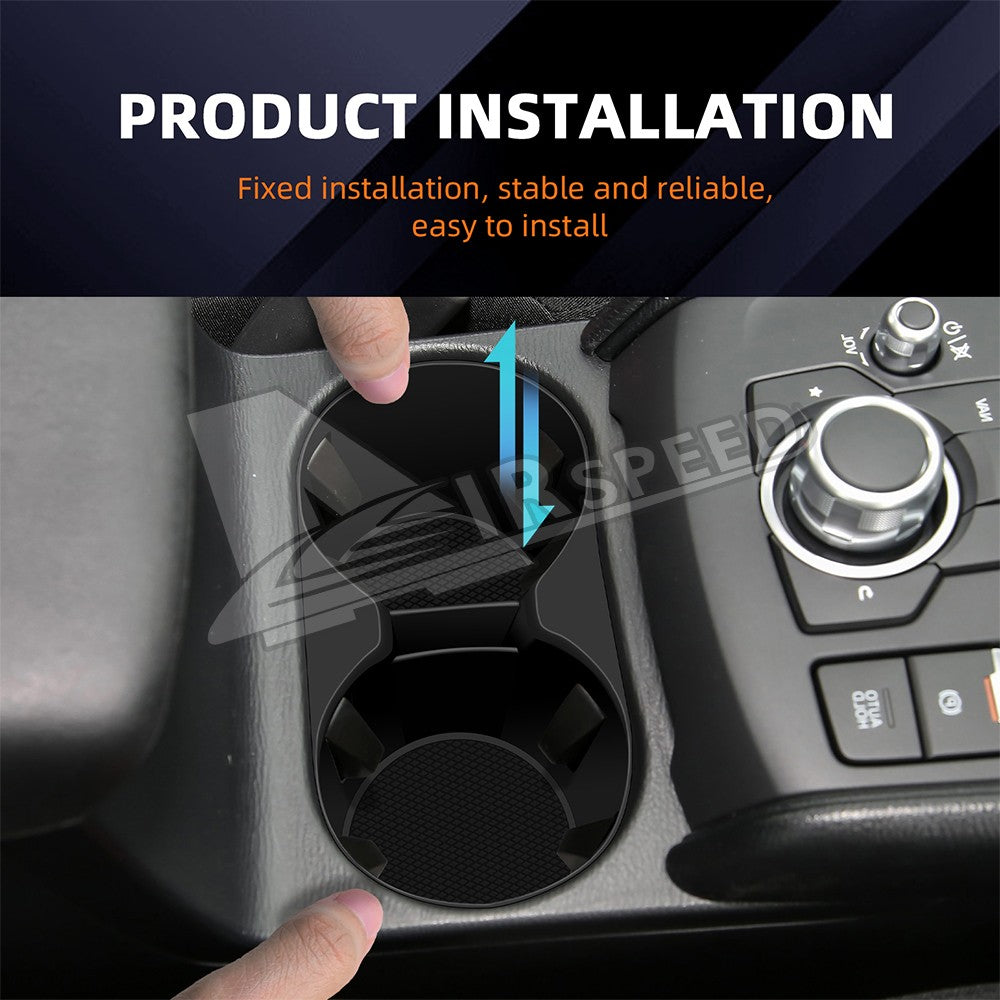 Center Console Water Cup Holder Cover Trim Silicone For Mazda CX5 CX-5 2017-2025 - FREE GIFT