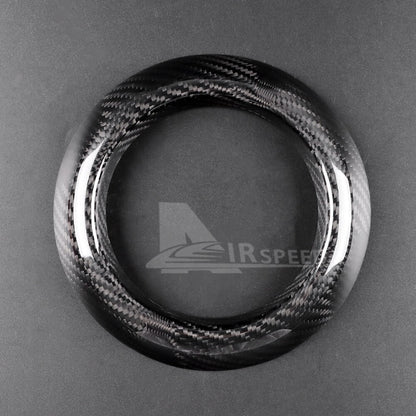 For Mini Cooper F-Series Black Hard Carbon Fiber Gear Shift Panel Frame Cover - detail view 6
