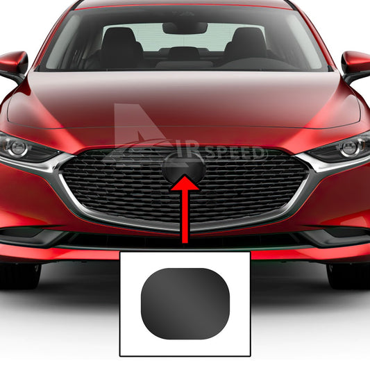 Smoked vinyl decals for the 2019–2025 Mazda 3 emblem - FREE GIFT