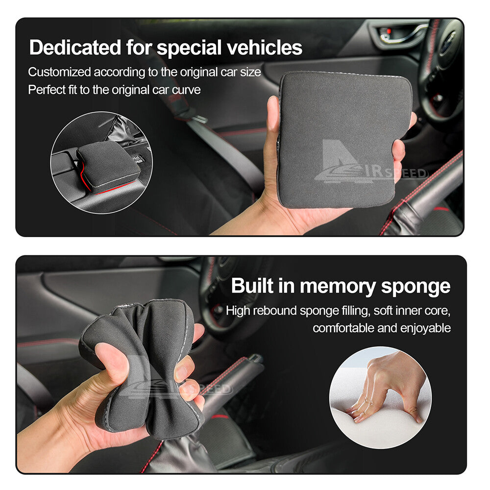 White Stitch Gear Armrest Pad LHD For Subaru BRZ GR86 2021-2026 - FREE GIFT