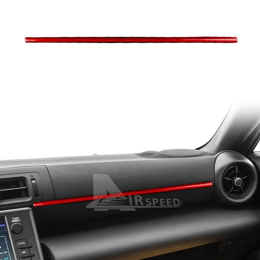 Passenger Front Dash Cover HARD Red Carbon Fiber For Subaru BRZ GR86 2021-2023 - product view