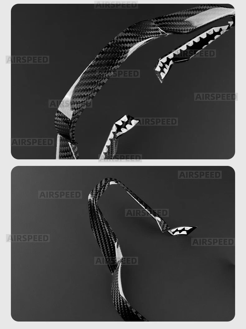 BMW X3 G45 25-26 Steering Wheel Button Frame Black Dry Carbon Fiber - detail view 15