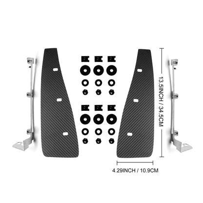 Rear Wheel Mudguard Protector Black Carbon Fiber For Toyota GR Yaris 2020-2026 - detail view