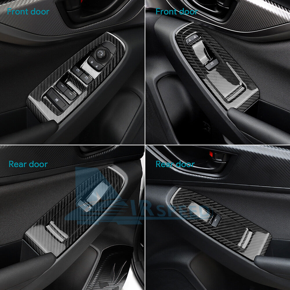 REAL HARD Carbon Fiber Black Window Control Button Cover For Subaru BRZ 2022-2023 - detail view 4
