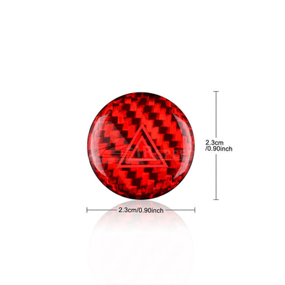 For Subaru WRX 2022-2023 Caution Light Button Panel Cover HARD Carbon Fiber RED - detail view 3
