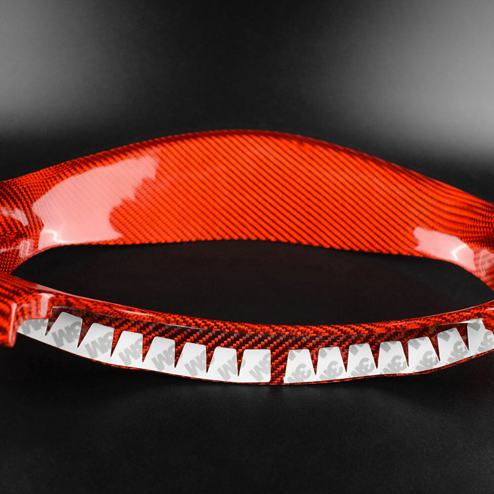 Red Speed Indicator HARD READ Carbon Fiber Cover For Subaru BRZ Toyota 86 12-21 - detail view 7