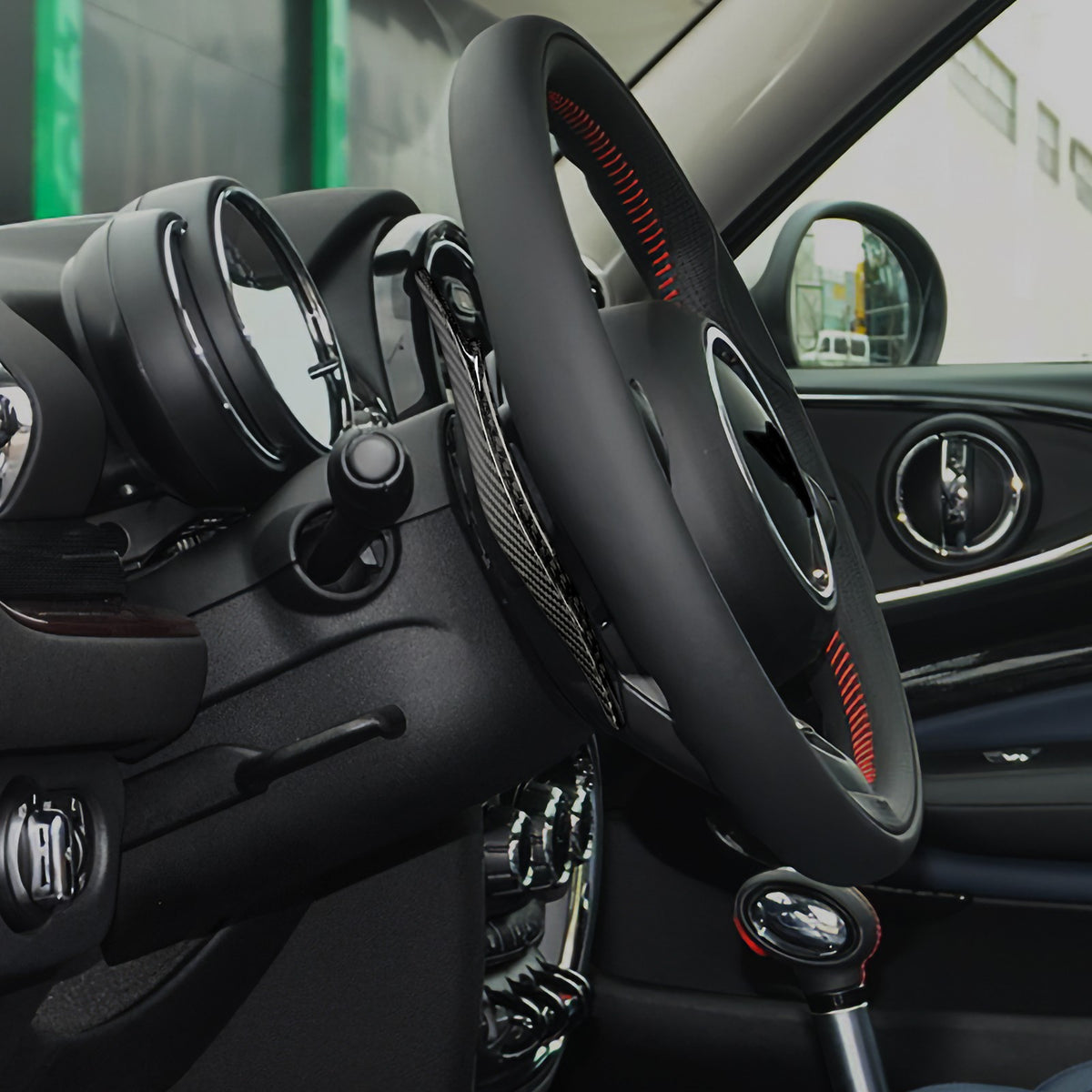 For Mini F55 F56 13-19 F54 F57 14-19 Red Steering Wheel Paddle Shifter Extension - detail view 6