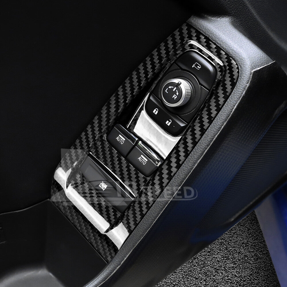 REAL HARD Carbon Fiber Window Control Button Cover For Subaru BRZ GR86 21-23 - detail view 5