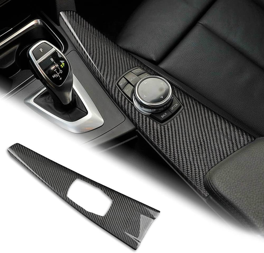 For 14-18 BMW F30 M3 F80 LHD Black Carbon Media Panel Trim - product view