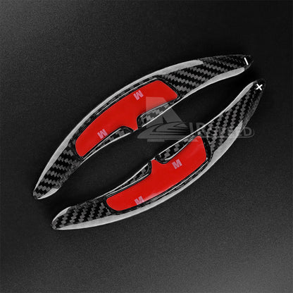 Hard Carbon Wheel Shifter Extension Sport Refit For Porsche Cayenne 2011-2019 - detail view 6