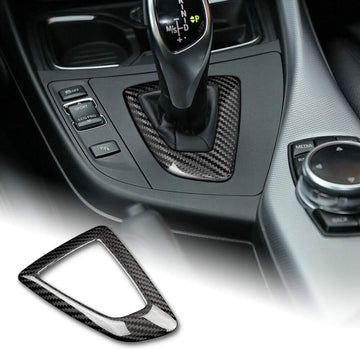 Black Dry Carbon Gear Base Frame For BMW F30 F20 Left Hand Drive