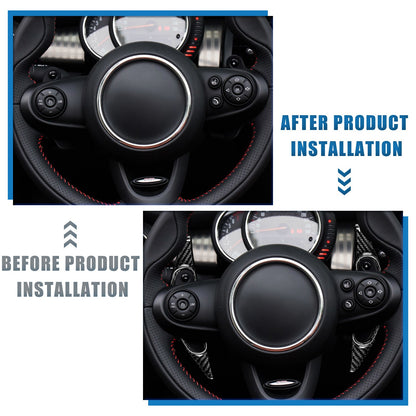For Mini F54 F57 14-19 F55 F56 13-19 Steering Wheel Paddle Shifter Extension - detail view 4