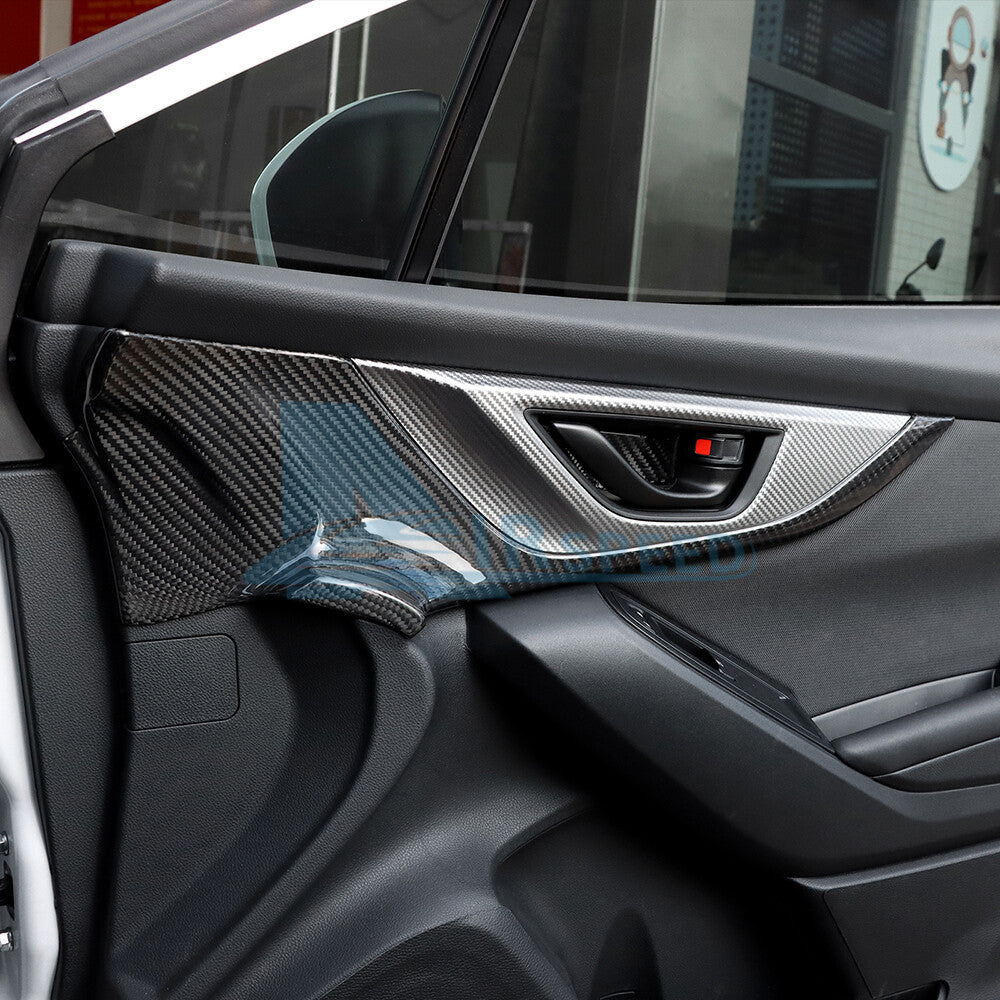 For Subaru WRX 2022-2026 REAL HARD Carbon Fiber Front Door Panel Cover Sticker - detail view 4