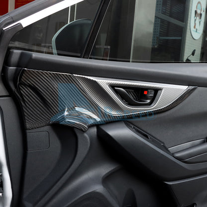 For Subaru WRX 2022-2026 REAL HARD Carbon Fiber Front Door Panel Cover Sticker - detail view 4