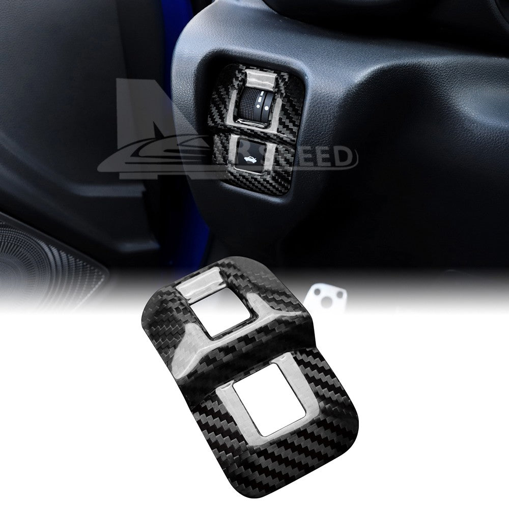 Trunk Switch Frame Cover Hard Carbon Fiber for Subaru BRZ Toyota GR86 2022-2025 - product view