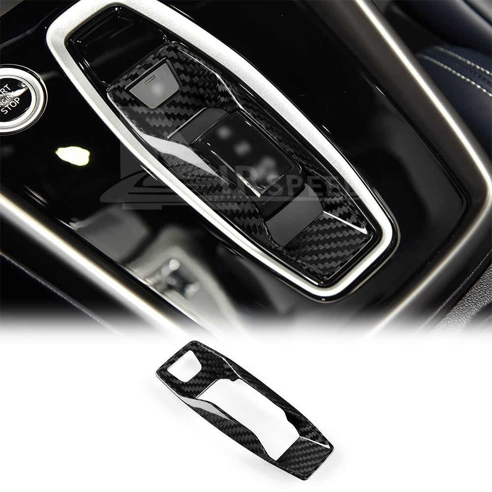 Black Hard Carbon Fiber Gear Shift Frame for Audi A3 2025+ Auto - detail view 5