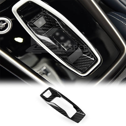 Black Hard Carbon Fiber Gear Shift Frame for Audi A3 2025+ Auto - detail view 5