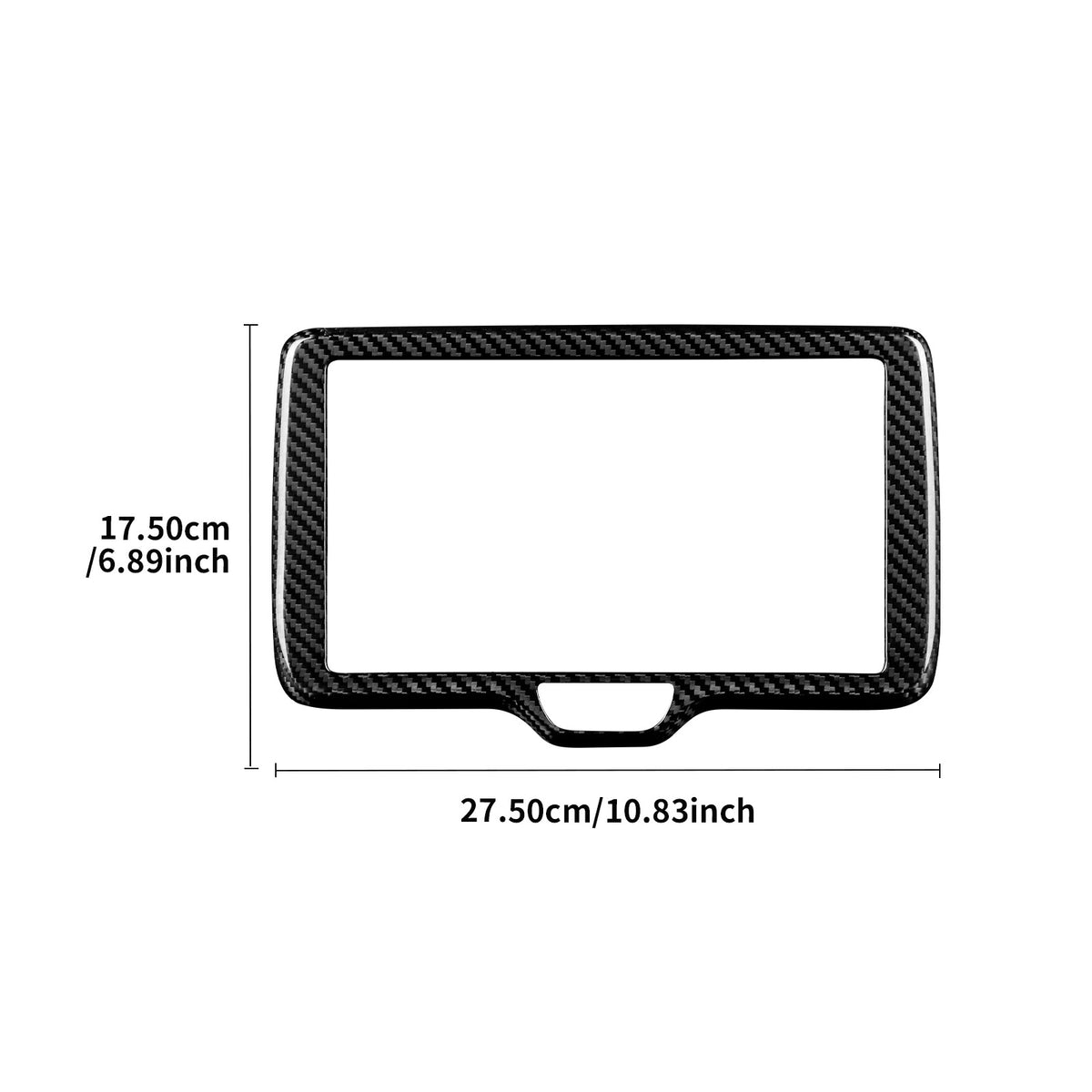 Center Screen Frame Cover For Toyota Yaris Cross/GR Yaris 2020-2024 Carbon Fiber - detail view