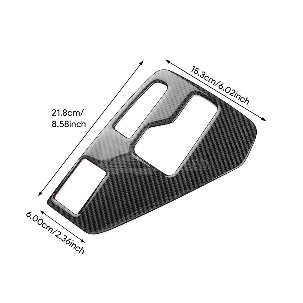 Carbon Fiber Gear Shift Panel Cover for Subaru Crosstrek Impreza 2024-2025（U.S. Stock）