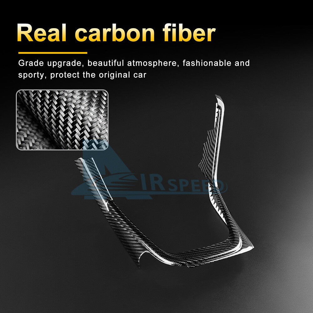 REAL HARD Carbon Fiber Shift Gear Console Panel Cover For Subaru BRZ GR86 21-25 - detail view 3