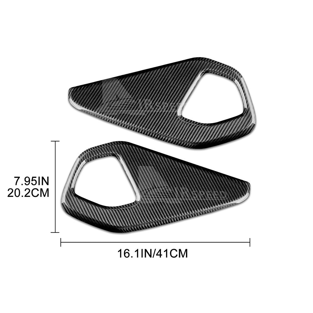 For Subaru BRZ Toyota GR86 2021-2023 Rear Audio Frame Cover HARD Carbon Fiber - detail view