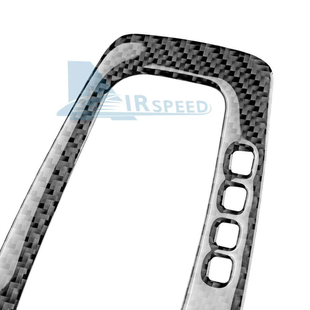 For Ford Focus SE 15-2018 Car Center Gear Shift Panel Sticker Carbon Fiber Black（U.S. Stock）