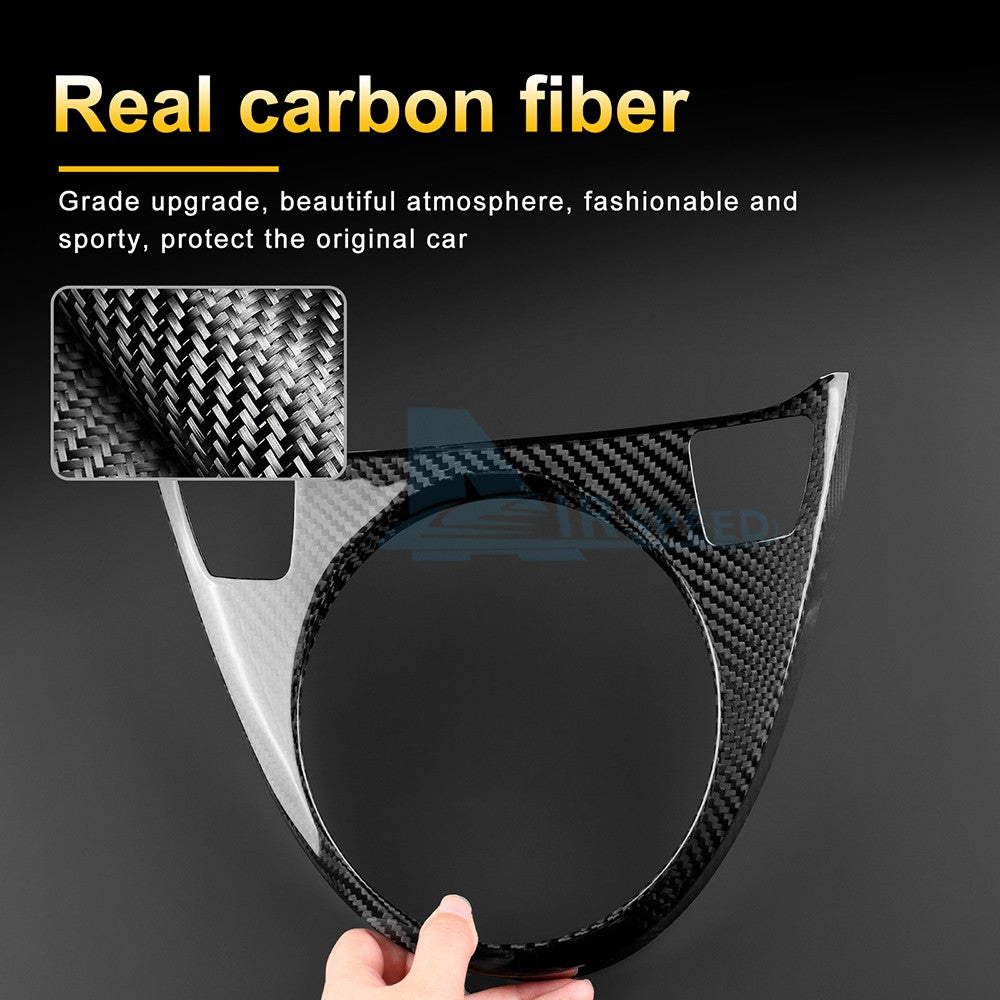 For Fiat 500 08-15 Abarth 595 695 12-15 Car Gear Shift Frame Cover Carbon Fiber - detail view 6